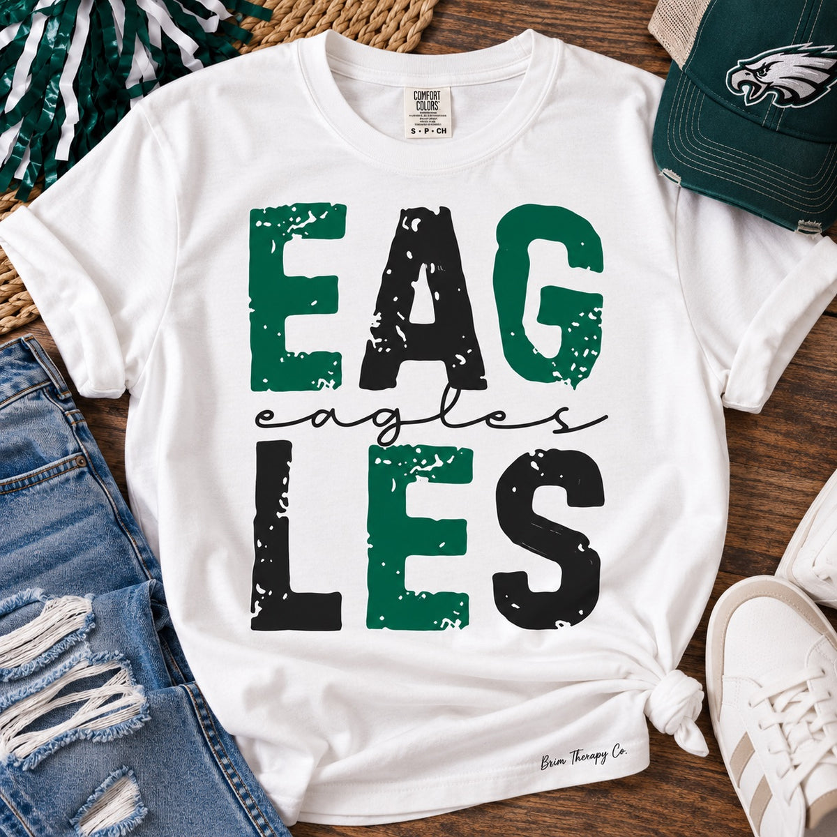Philadelphia Eagles Distressed Graphic Tee