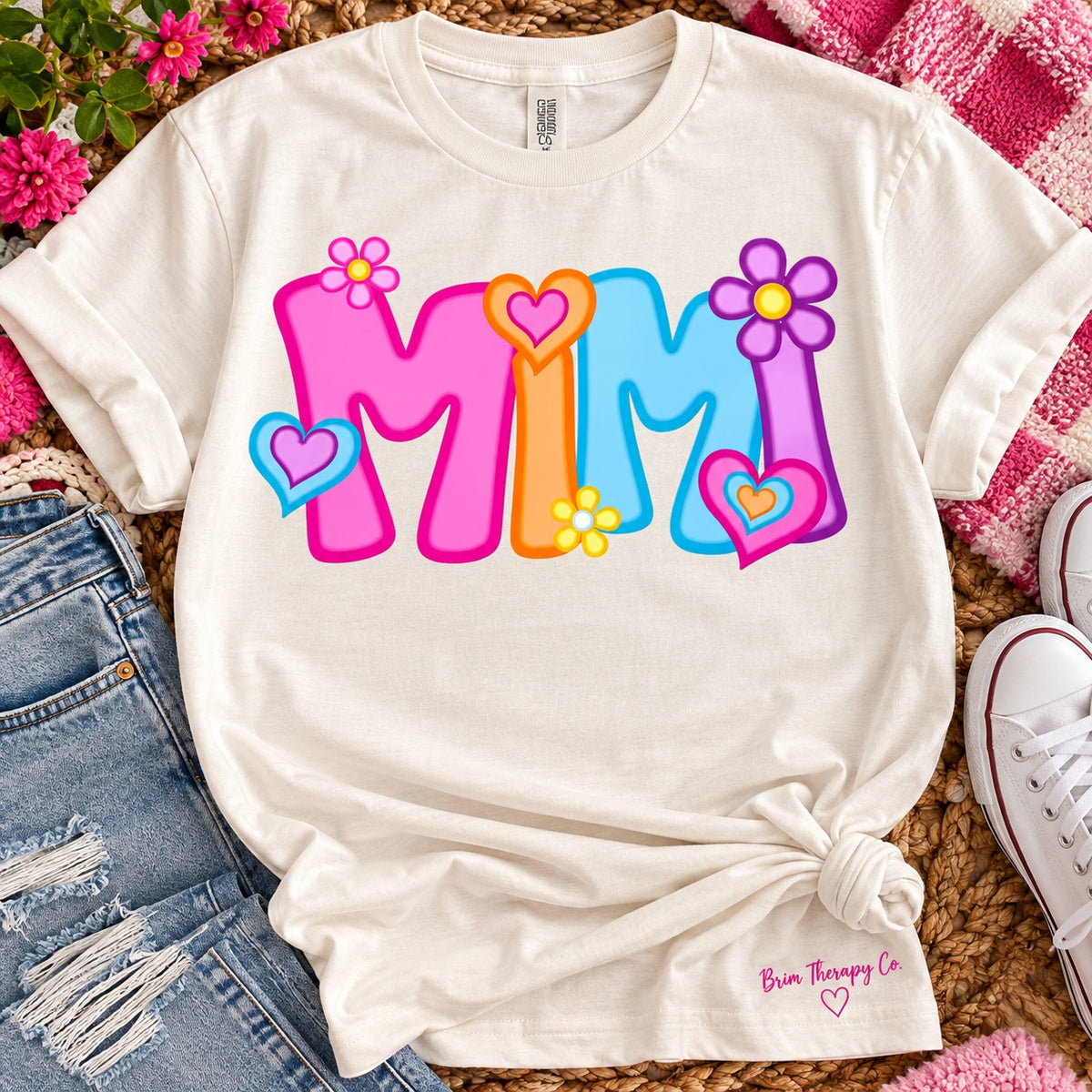 Mimi Retro Floral Graphic Tee
