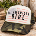 All American Girl Patriotic Trucker Hat