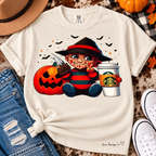 Nightmare Fuel & Coffee Freddy Halloween Tee