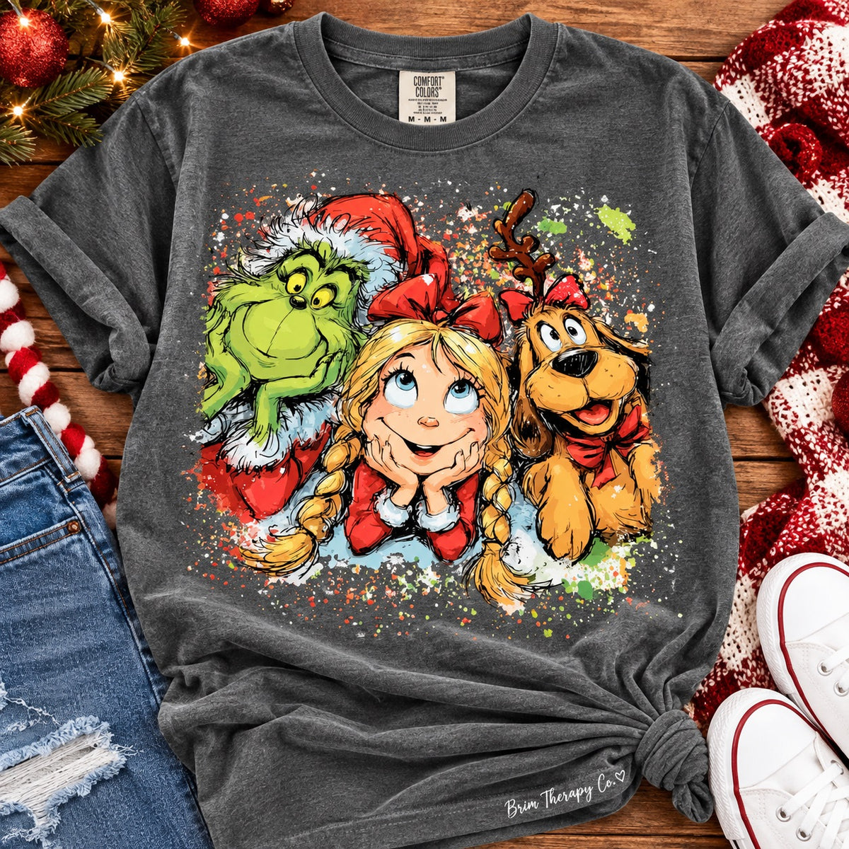 Grinch Christmas Crew Graphic Tee