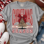 Christmas Season Leopard Tree Graphic Tee