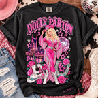 Dolly Parton Pink Rhinestone Cowgirl Graphic Tee