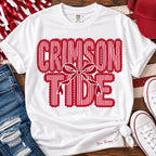 Crimson Tide Bow Graphic Tee