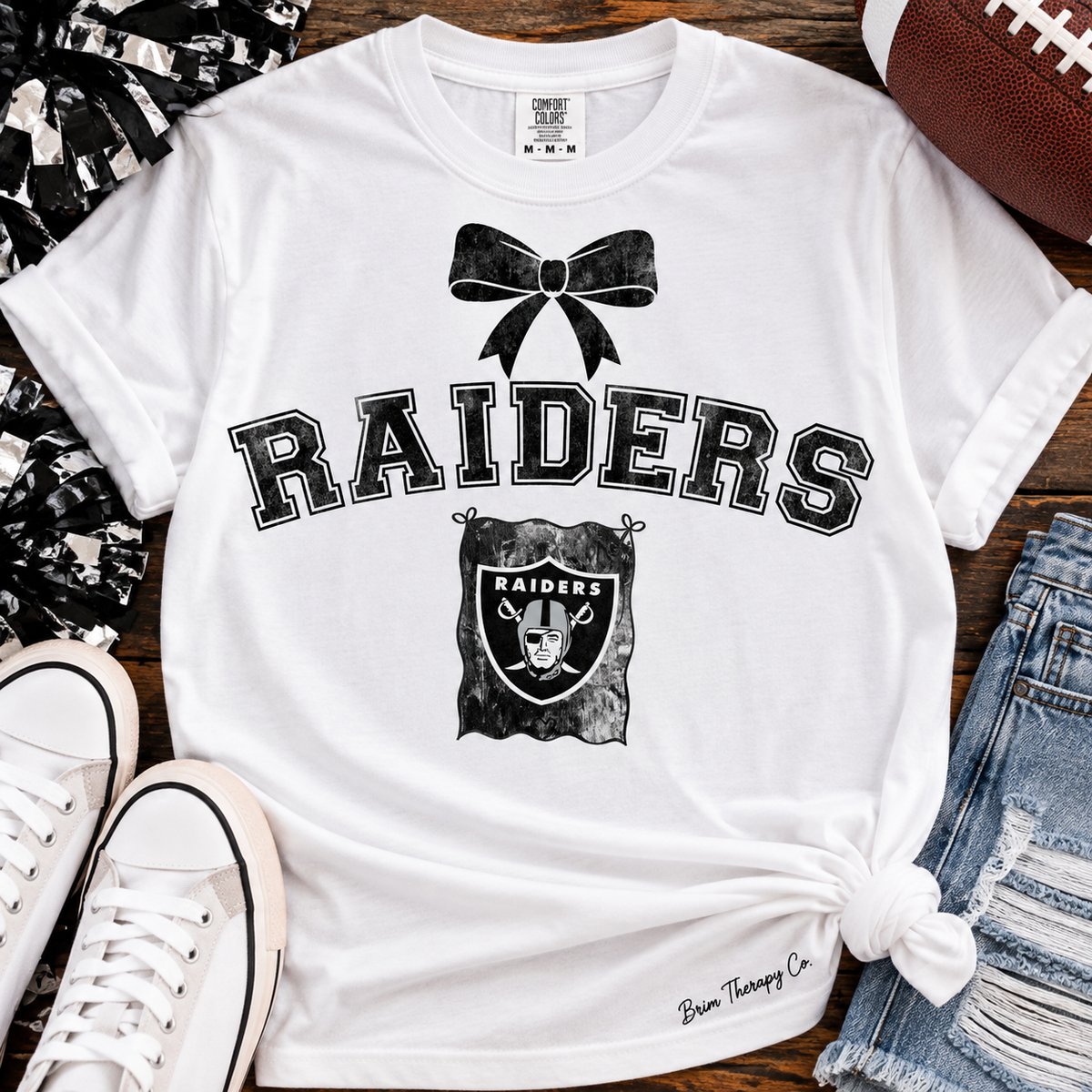 Las Vegas Raiders Bow Graphic Tee