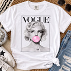 Marilyn Monroe Vogue Bubblegum Graphic Tee