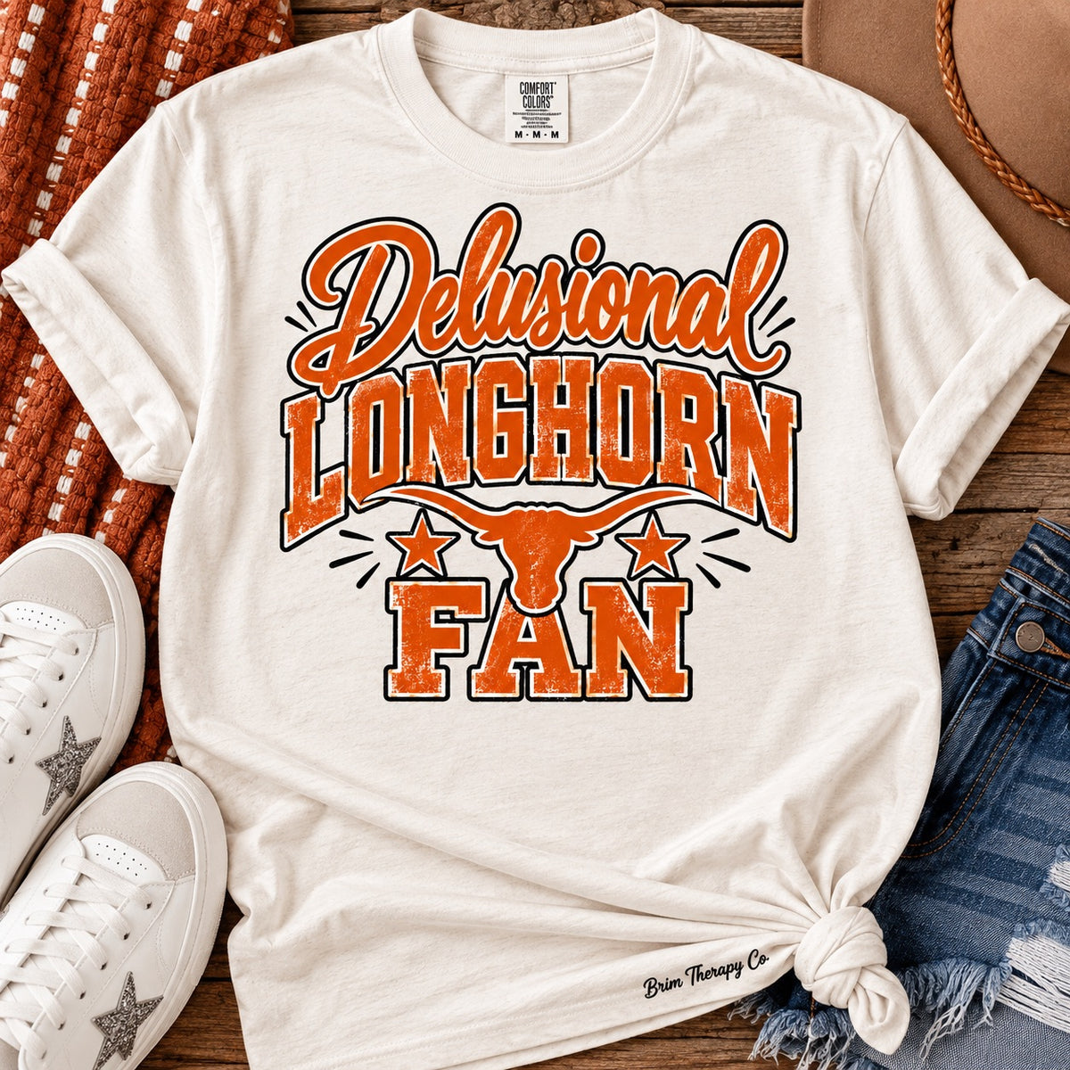Delusional Longhorn Fan Graphic Tee