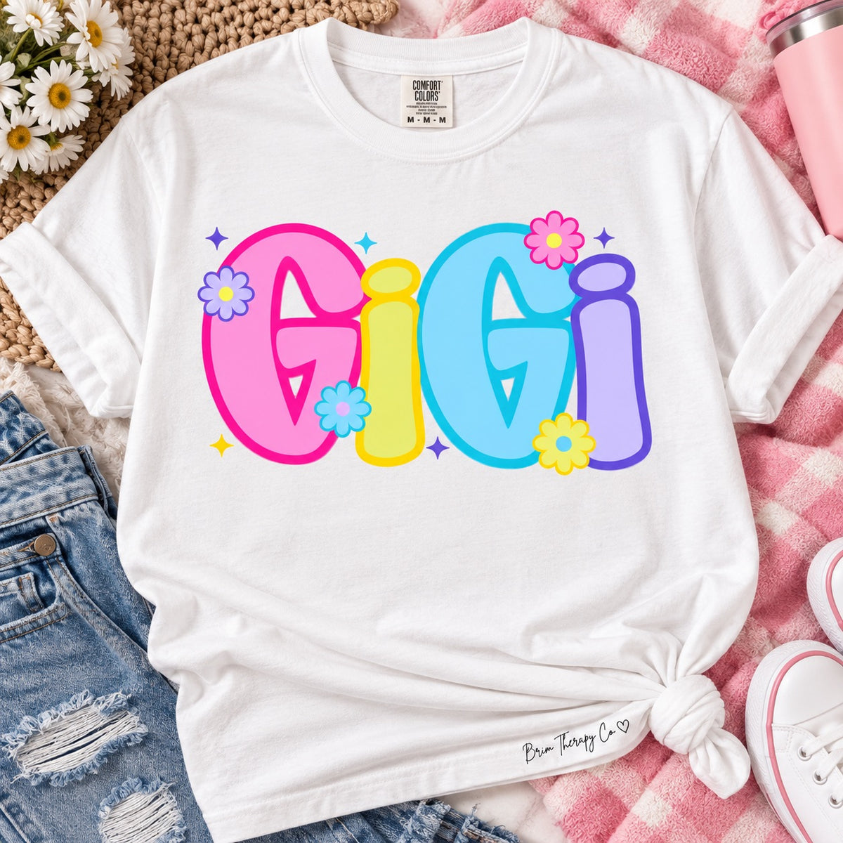 Gigi Retro Floral Graphic Tee