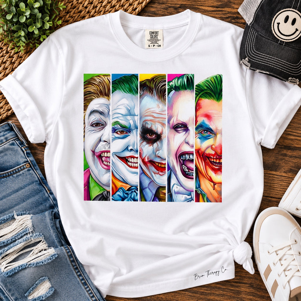 Joker Through the Years Graphic Tee