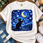Starry Night Cat Tee