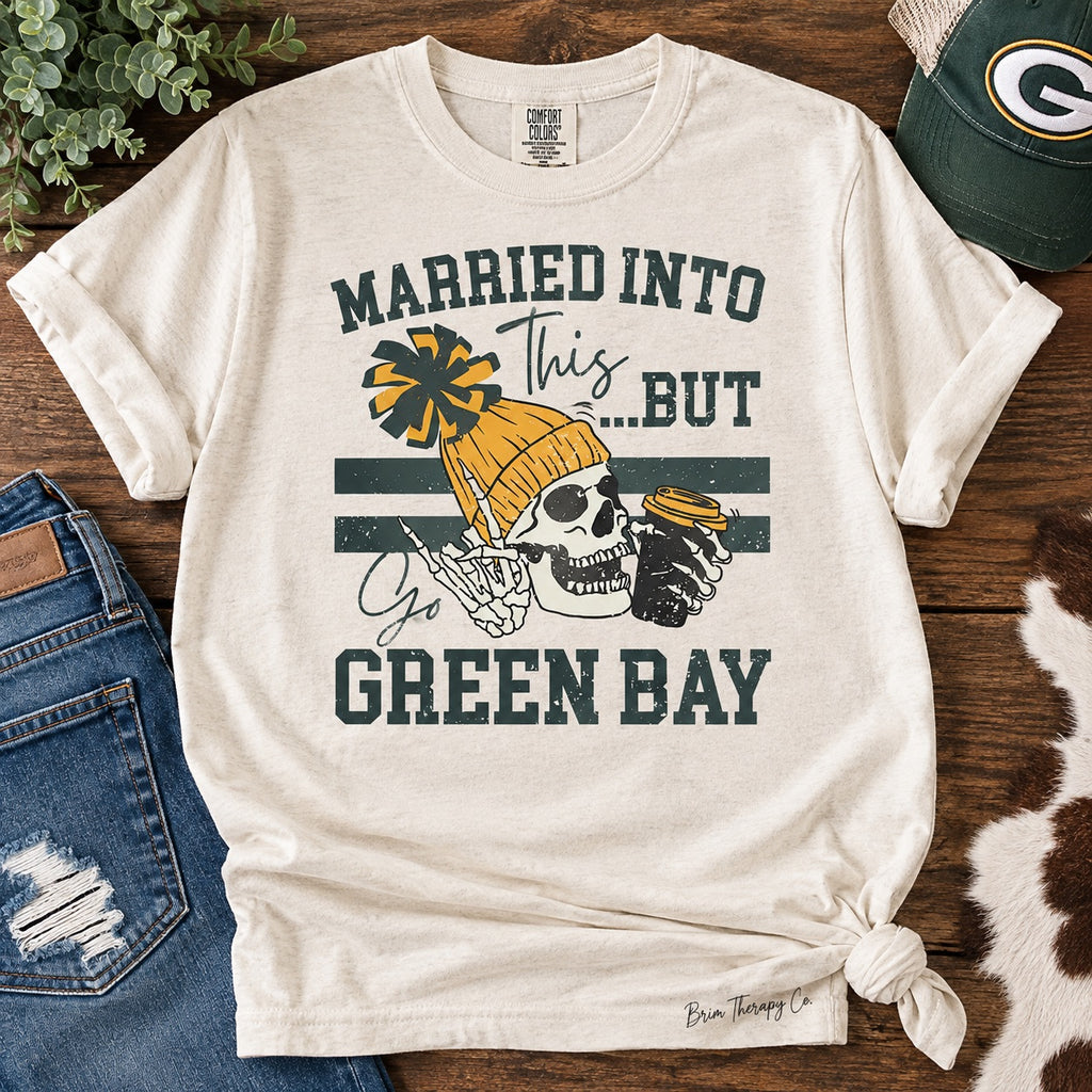 Married Into This Green Bay Packers Football Graphic Tee