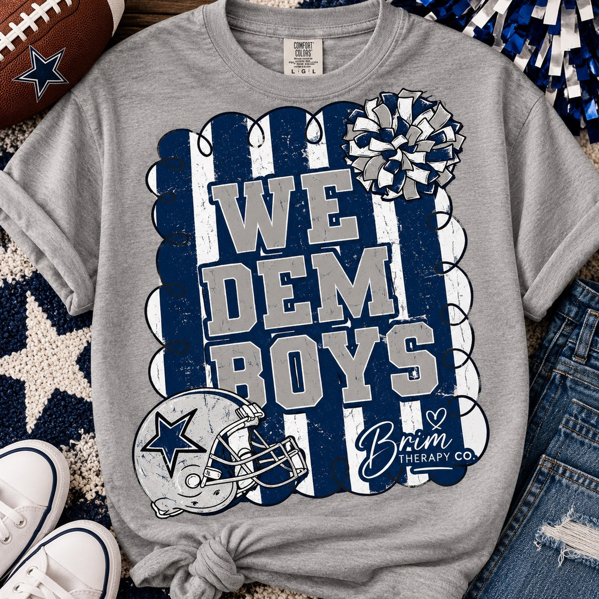 Dallas Cowboys We Dem Boyz Varsity Stripe Tee