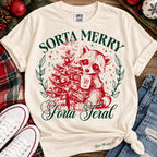 Sorta Merry Sorta Feral Christmas Graphic Tee