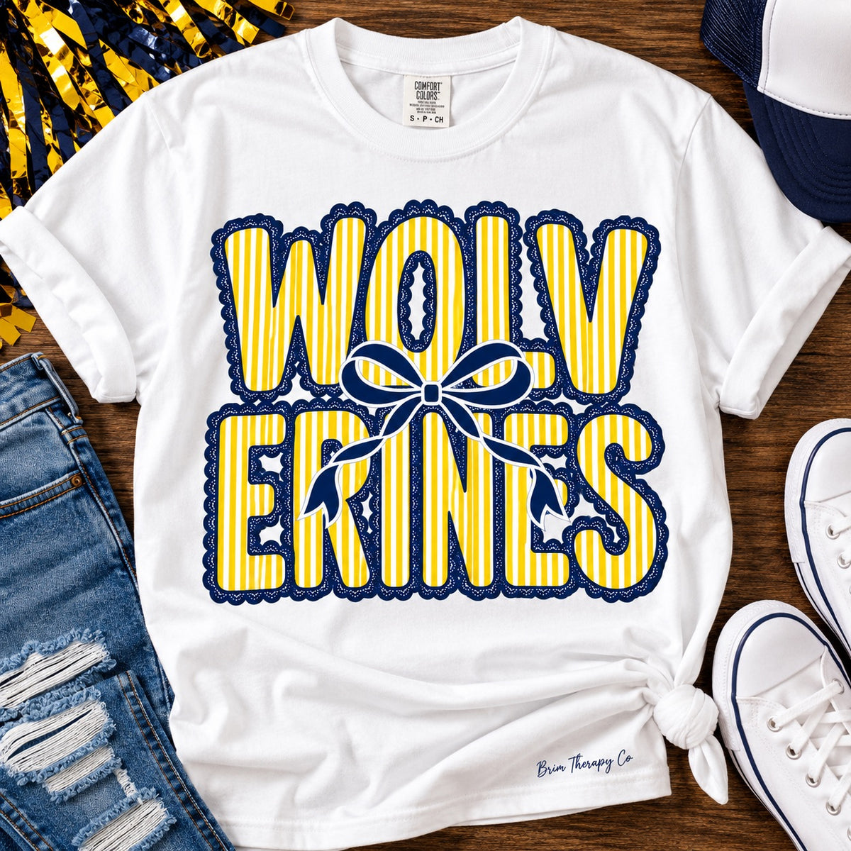 Wolverines Bow Graphic Tee