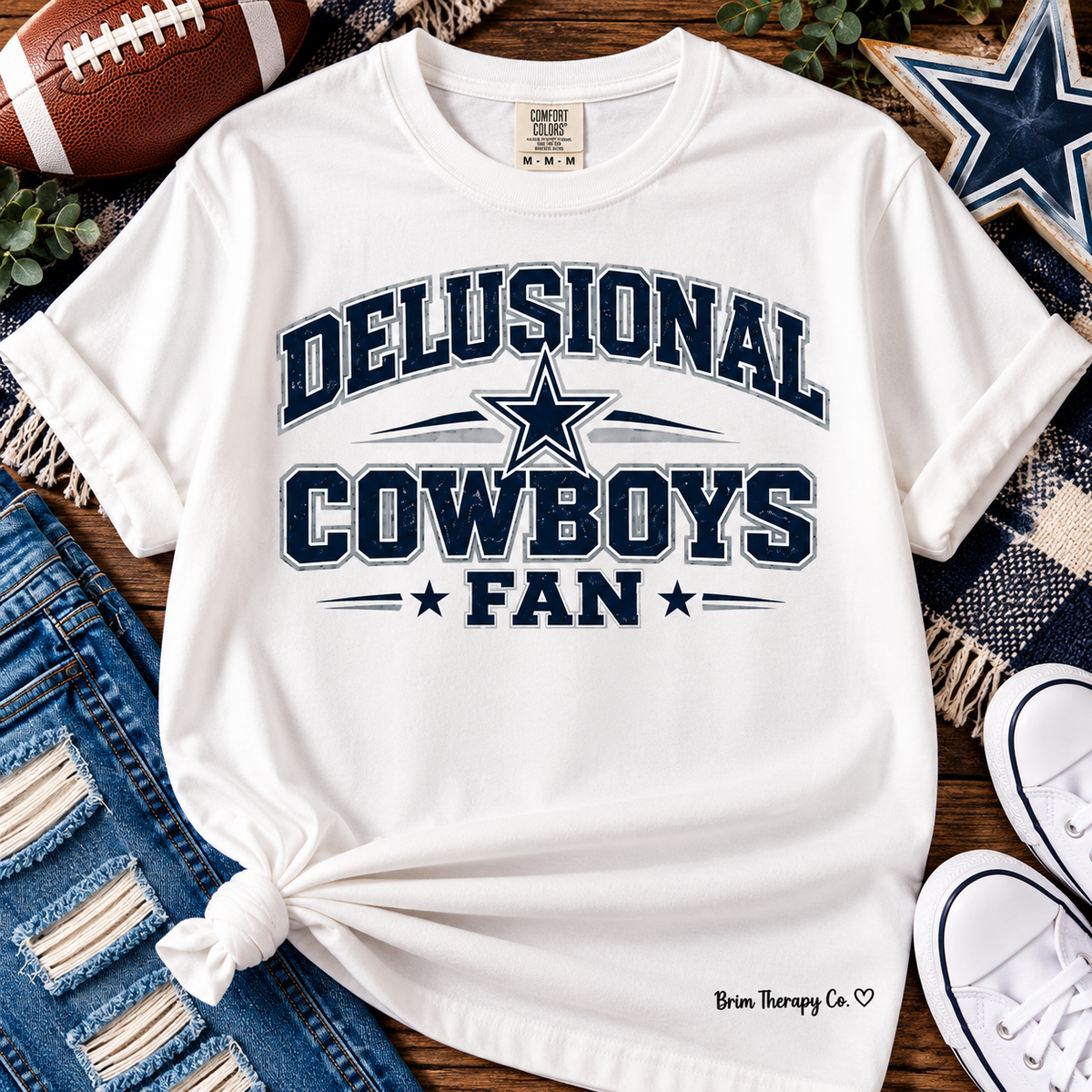 Delusional Cowboys Fan Graphic Tee