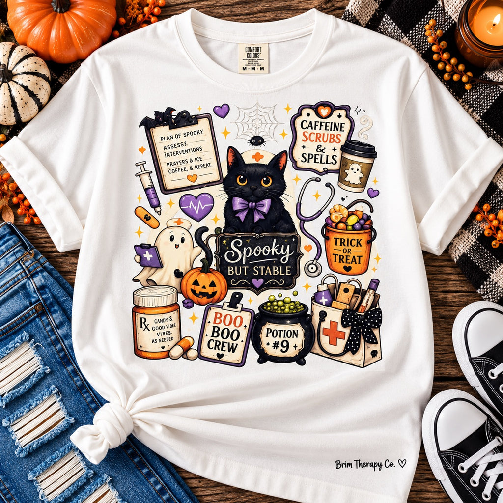 Spooky but Stable Nurse Tee