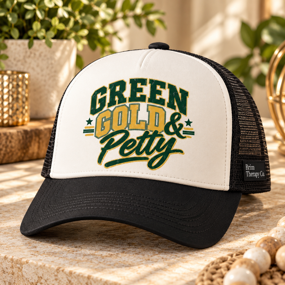 Green, Gold & Petty Packers Trucker Hat