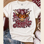 Texas A&M Aggies Cowboy Mascot Graphic Tee