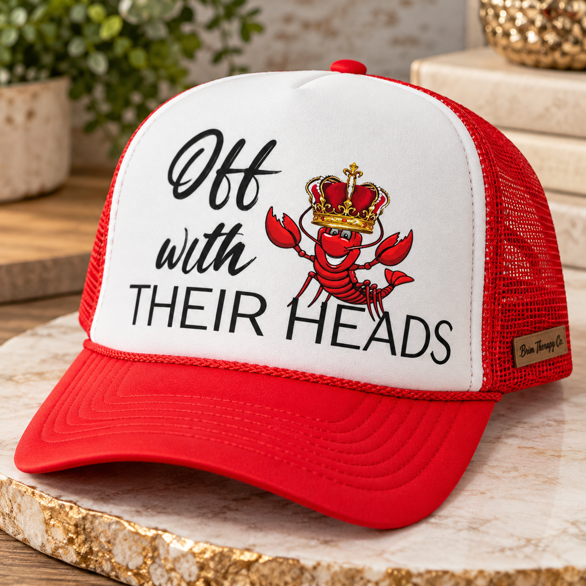 Off with Their Heads Crawfish Trucker Hat