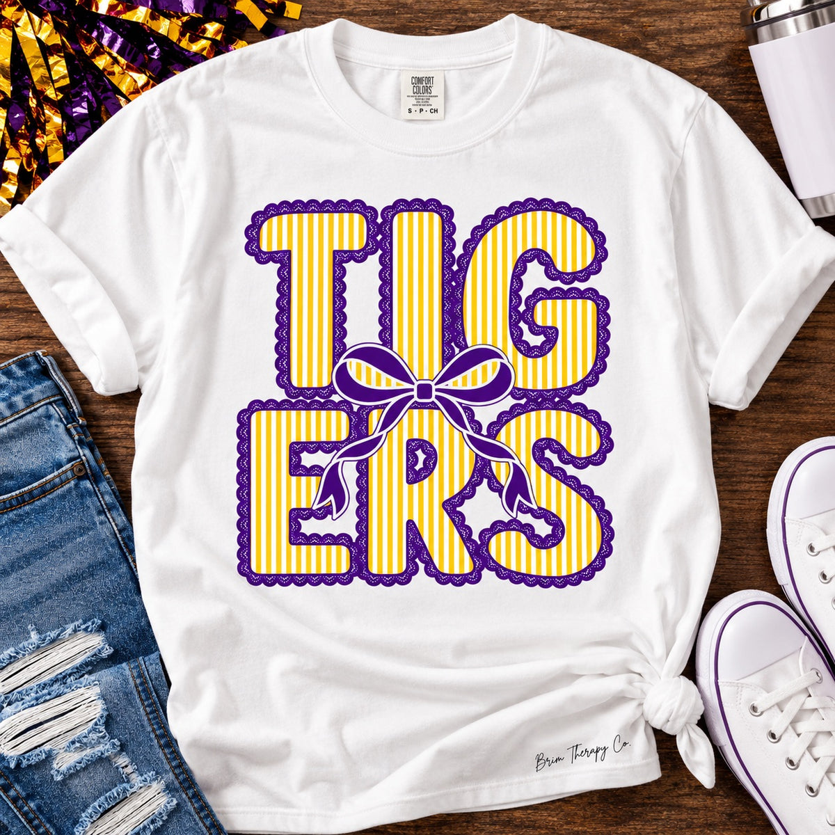 LSU Tigers Bow Graphic Tee