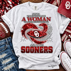Never Underestimate a Sooner Woman Graphic Tee