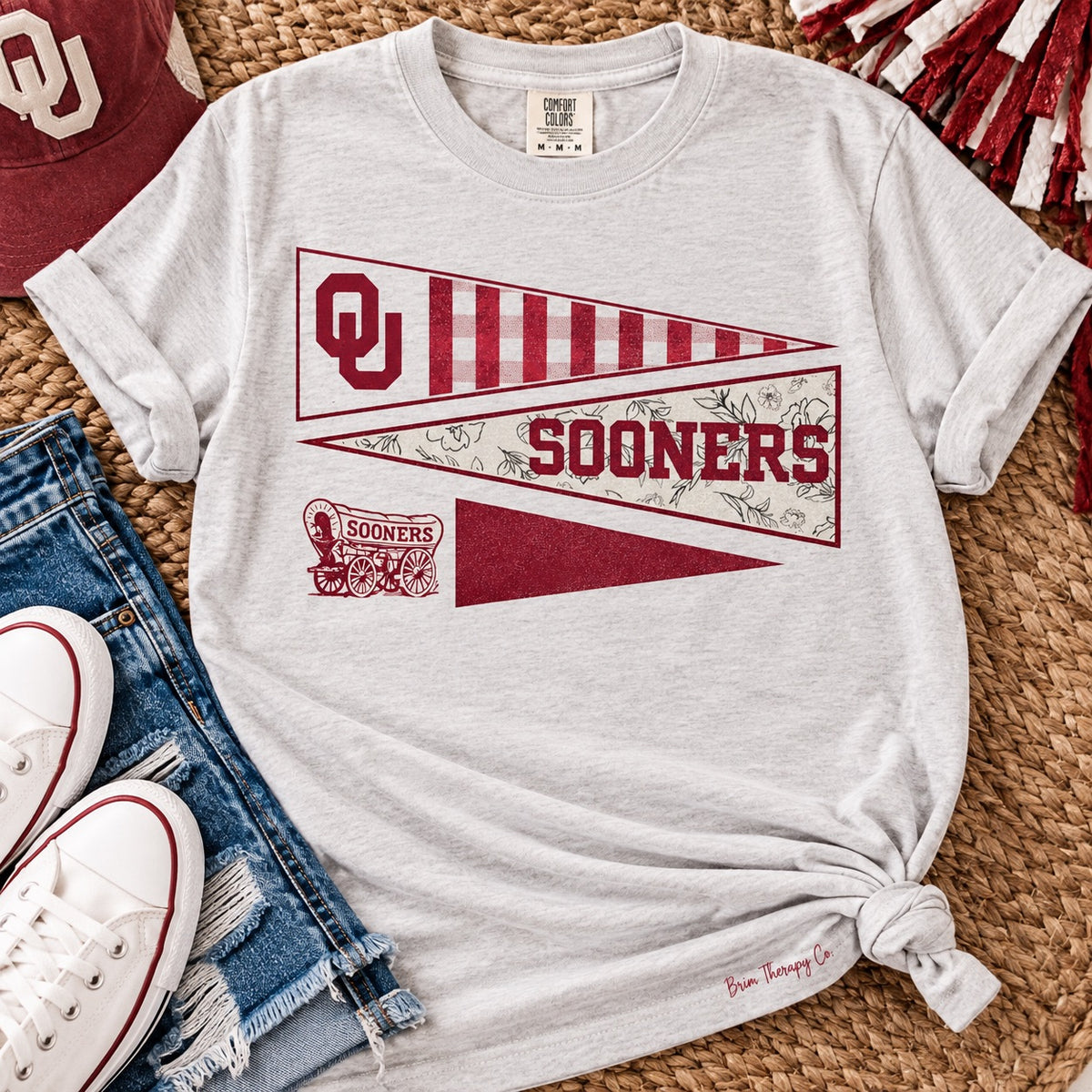 OU Sooners Vintage Pennant Graphic Tee