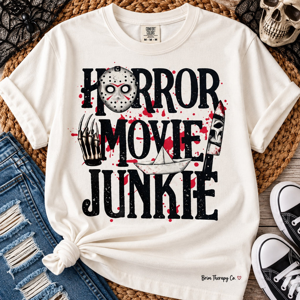 Certified Horror Movie Junkie Graphic Tee