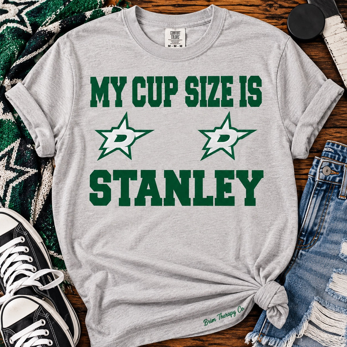My Cup Size Is Stanley Dallas Stars Graphic Tee