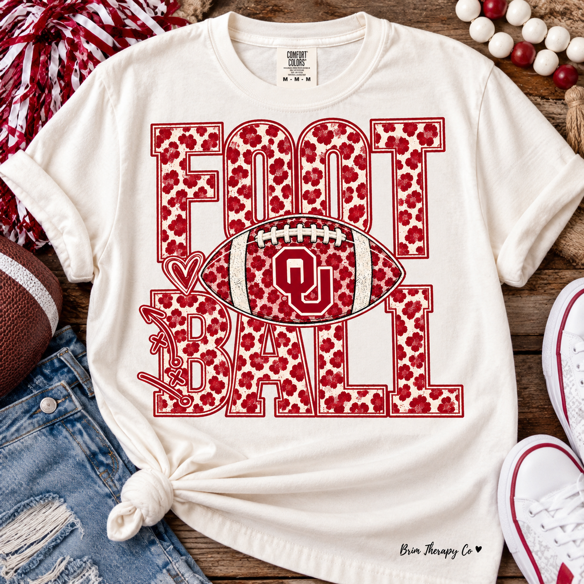 Oklahoma Sooners Football Girl Graphic Tee