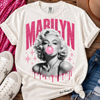 Marilyn Monroe Pink Bubblegum Graphic Tee