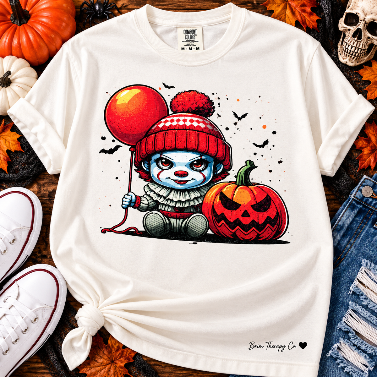 We All Float in Fall Pennywise Halloween Tee