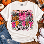 Spooky Season Pink Pumpkin Halloween Graphic Tee