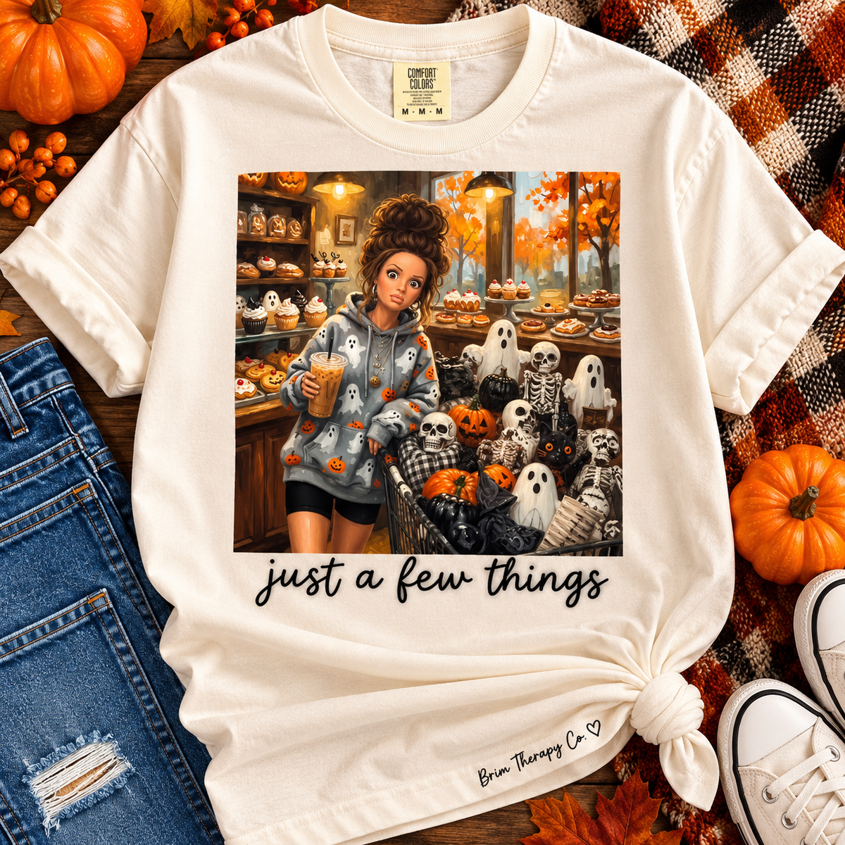 Just a Few Things Halloween Shopping Graphic Tee