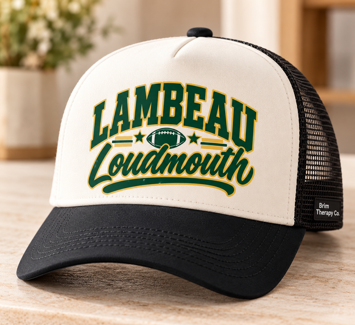 Lambeau Loudmouth Packers Football Trucker Hat