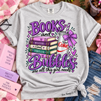 Books and Bubbles Diet Coke Graphic Tee