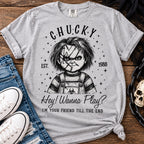 Chucky Hey Wanna Play Graphic Tee