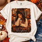 Hello Pumpkin Cozy Fall Graphic Tee