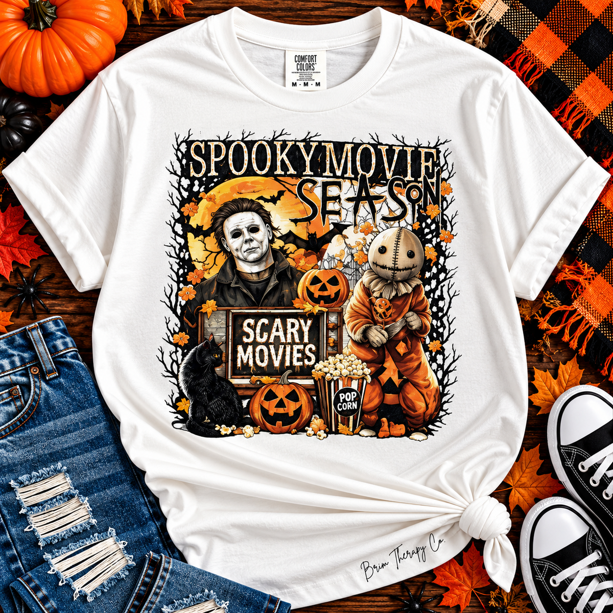 Scary Movie Season Halloween Horror Graphic Tee