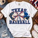 Texas Baseball Bow Graphic Tee