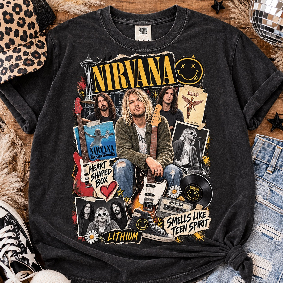 Nirvana Smells Like Teen Spirit Graphic Tee