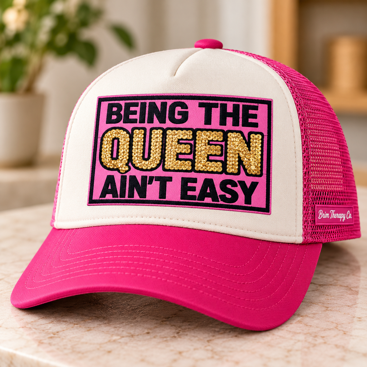 Being the Queen Ain’t Easy Funny Trucker Hat