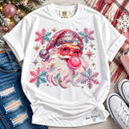 Disco Santa Christmas Graphic Tee