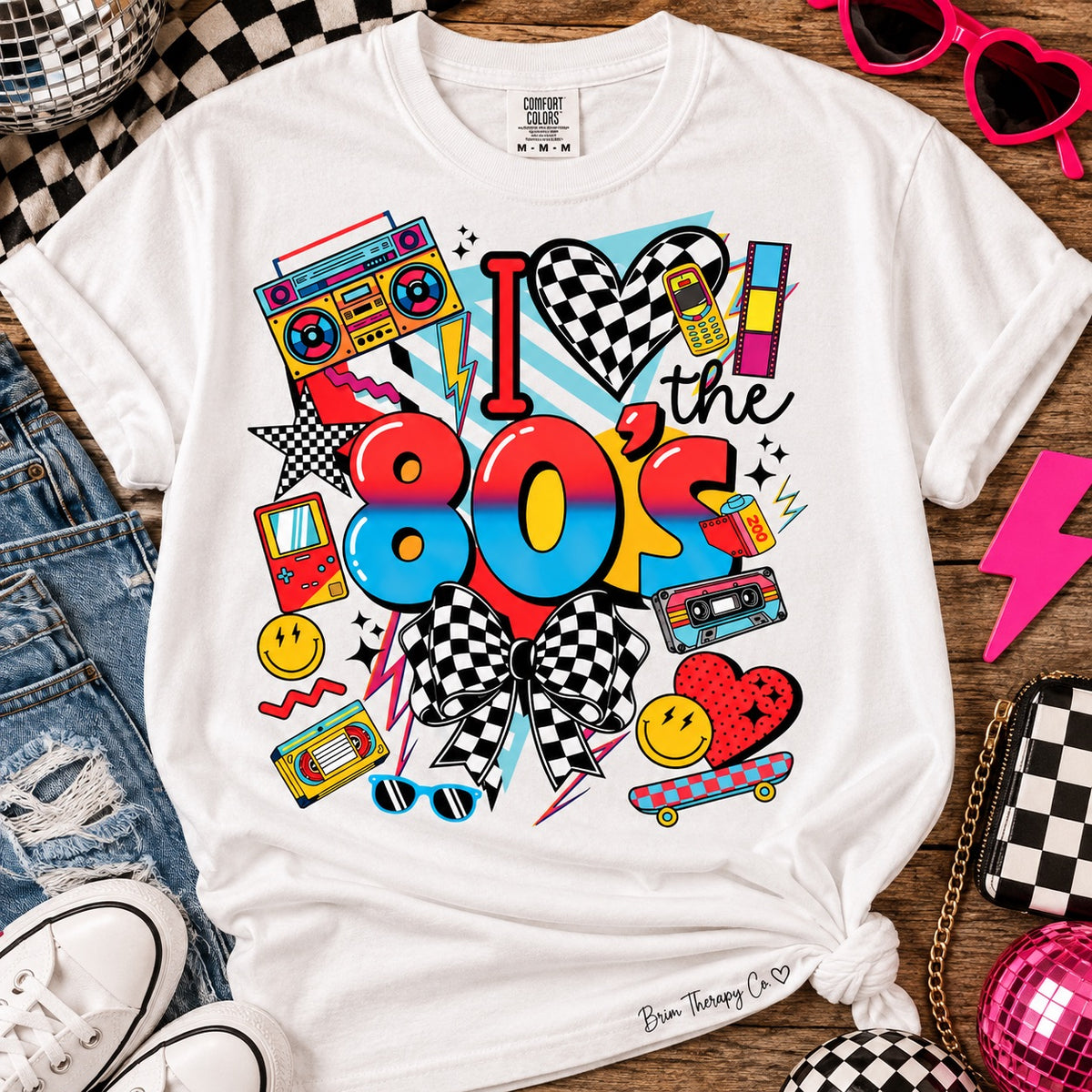 Love the 80s Retro Graphic Tee