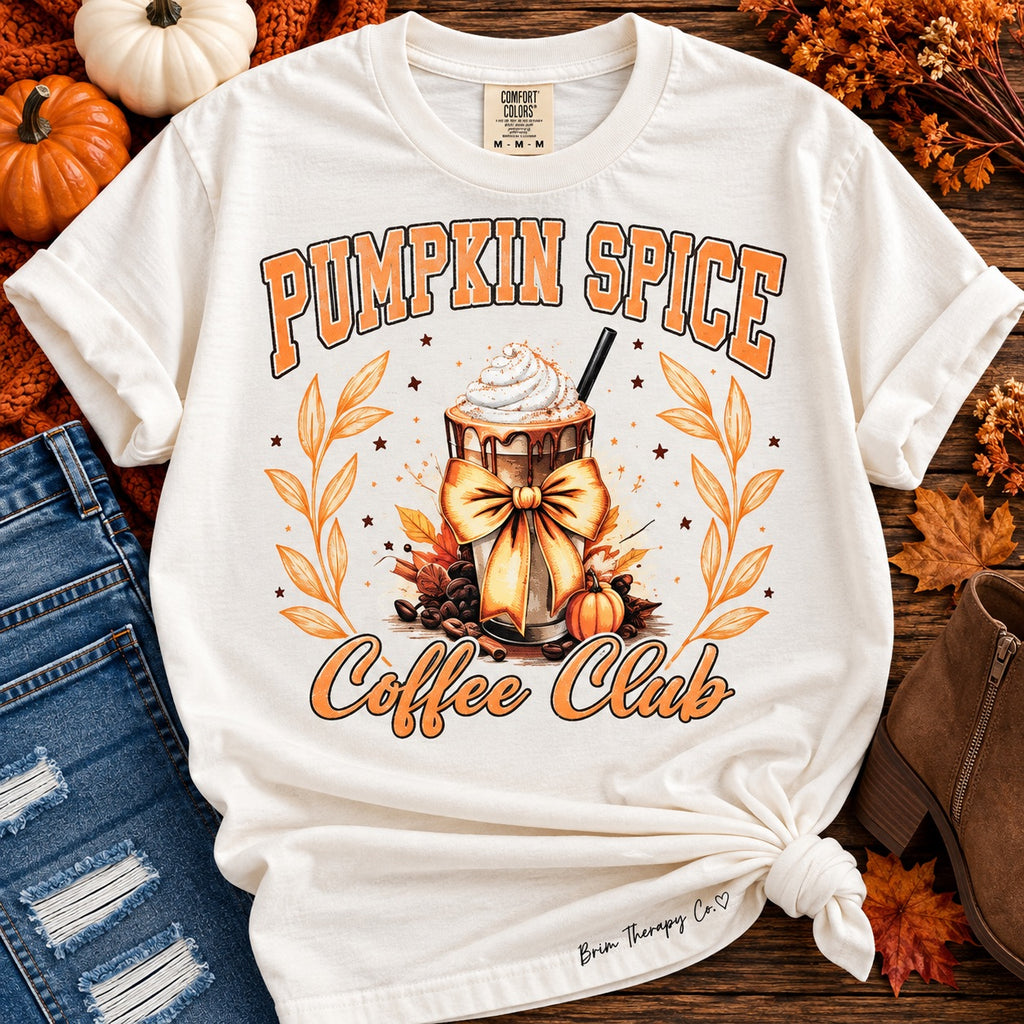 Pumpkin Spice Coffee Club Graphic Tee