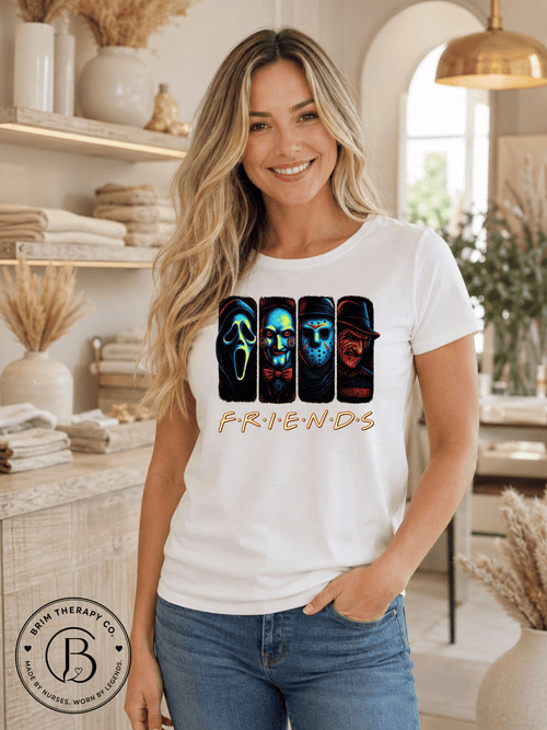 SEHL1038: The One Where They're All Killers Horror Friends Tee