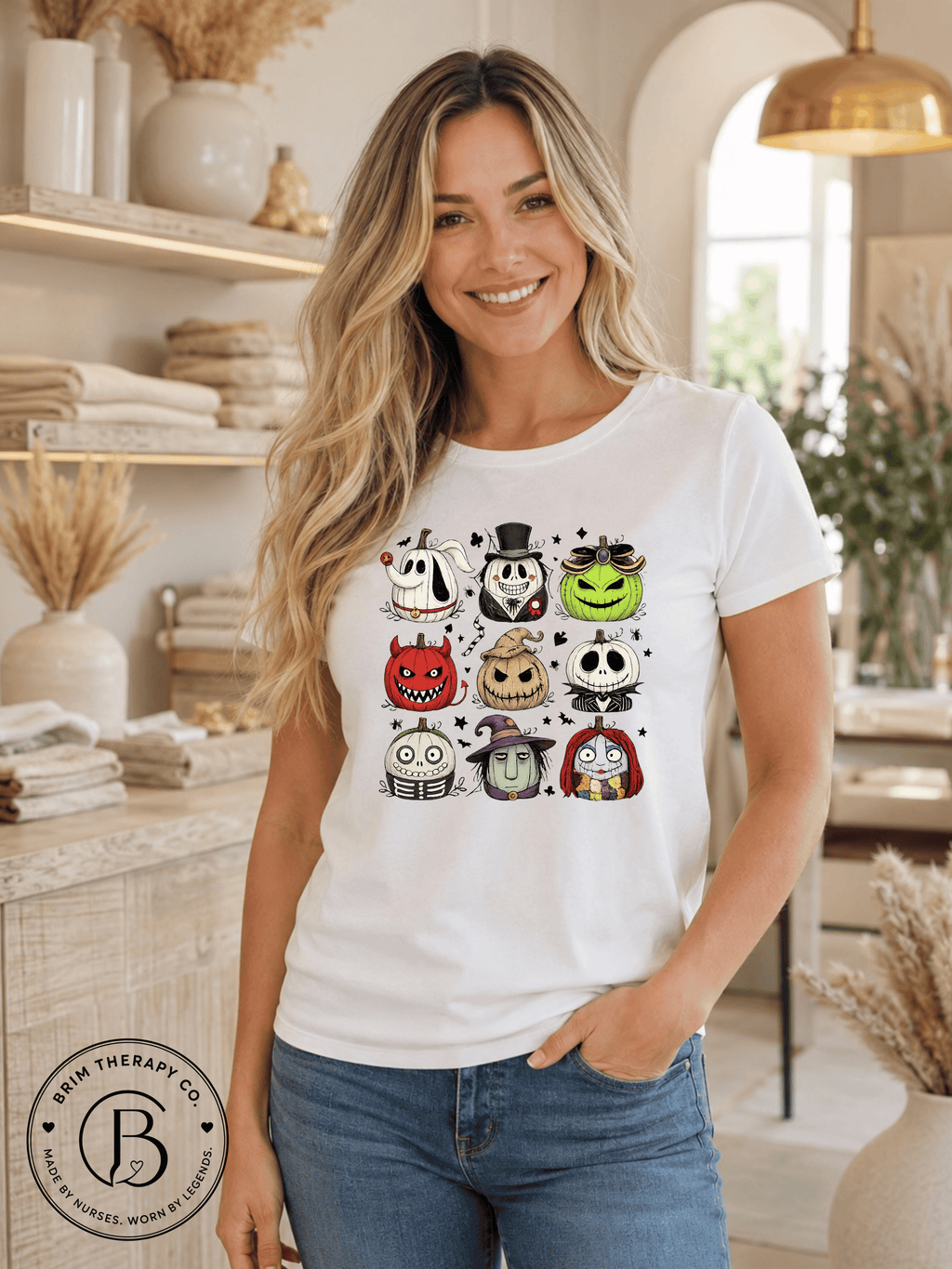 SEHL1033: Pumpkin Town Halloween Character Tee