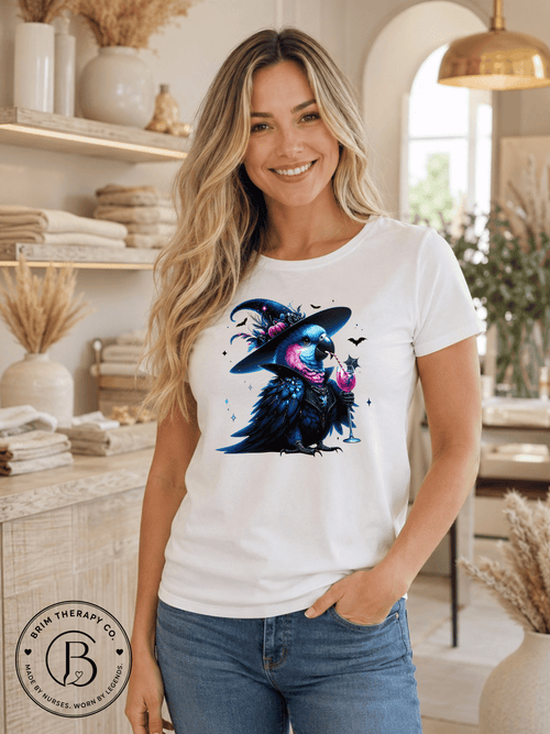 SEHL1034: Witch Better Have My Booze Halloween Parrot Tee