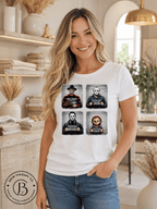 SEHL1019: Booked & Busted Horror Icons Tee
