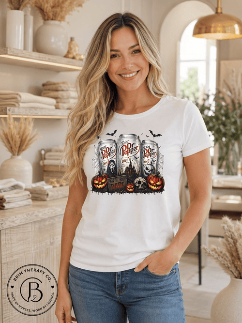 SEHL1032: Sip if you Dare Diet Dr Pepper Halloween Tee