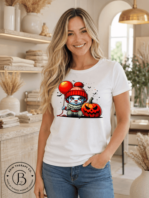 SEHL1040: We All Float in Fall Pennywise Halloween Tee